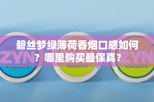 碧丝梦绿薄荷香烟口感如何？哪里购买最保真？